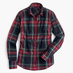 J. Crew Button Down "Perfect" Shirt Stewart Plaid
